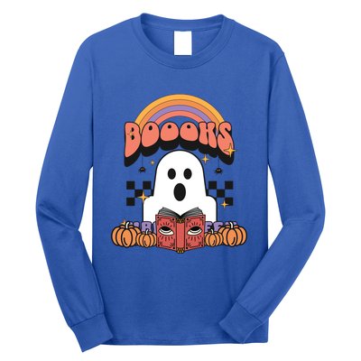 Booooks Reading Books Sarcastic Halloween Costume Boo Read Cool Gift Long Sleeve Shirt