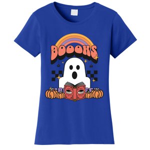 Booooks Reading Books Sarcastic Halloween Costume Boo Read Cool Gift Women's T-Shirt