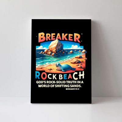 Breaker Rock Beach Christian GodS Rocksolid Truth Vbs 2024 Canvas