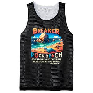 Breaker Rock Beach Christian GodS Rocksolid Truth Vbs 2024 Mesh Reversible Basketball Jersey Tank