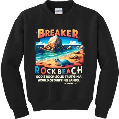 Breaker Rock Beach Christian GodS Rocksolid Truth Vbs 2024 Kids Sweatshirt