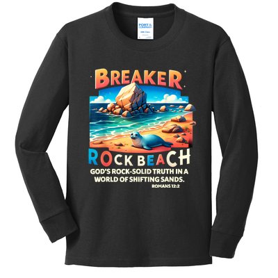 Breaker Rock Beach Christian GodS Rocksolid Truth Vbs 2024 Kids Long Sleeve Shirt