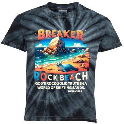 Breaker Rock Beach Christian GodS Rocksolid Truth Vbs 2024 Kids Tie-Dye T-Shirt