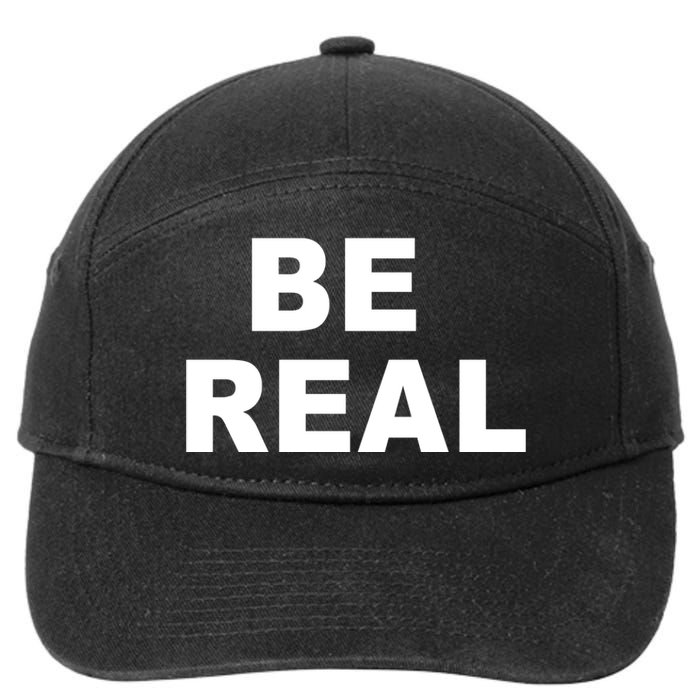 Be Real 7-Panel Snapback Hat