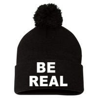 Be Real Pom Pom 12in Knit Beanie