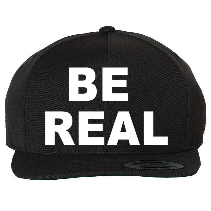 Be Real Wool Snapback Cap