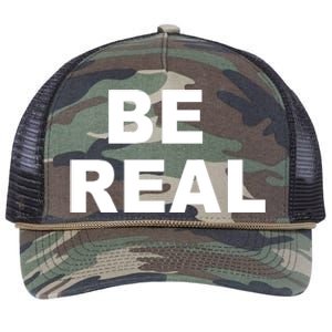 Be Real Retro Rope Trucker Hat Cap