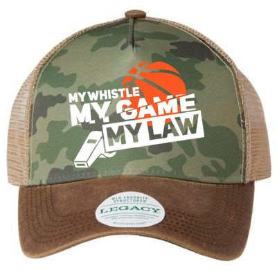Basketball Referee - Basketballer Hoops Basketball Ref Legacy Tie Dye Trucker Hat