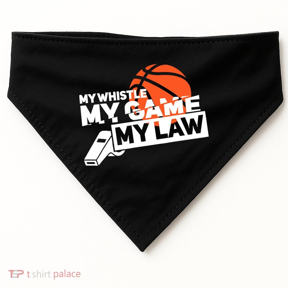 Basketball Referee - Basketballer Hoops Basketball Ref USA-Made Doggie Bandana