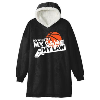 Basketball Referee - Basketballer Hoops Basketball Ref Hooded Wearable Blanket