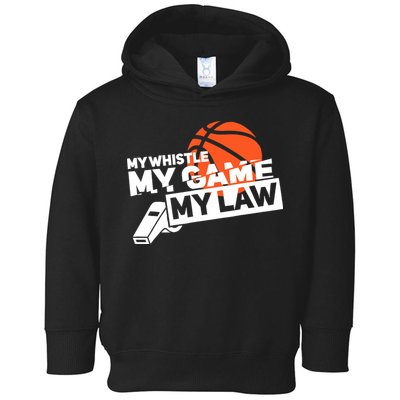 Basketball Referee - Basketballer Hoops Basketball Ref Toddler Hoodie