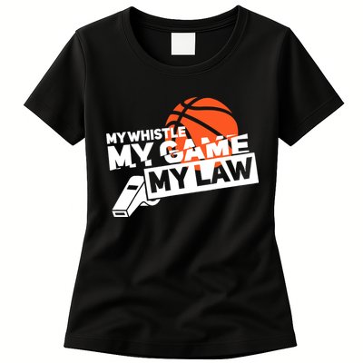 Basketball Referee - Basketballer Hoops Basketball Ref Womens T-Shirt