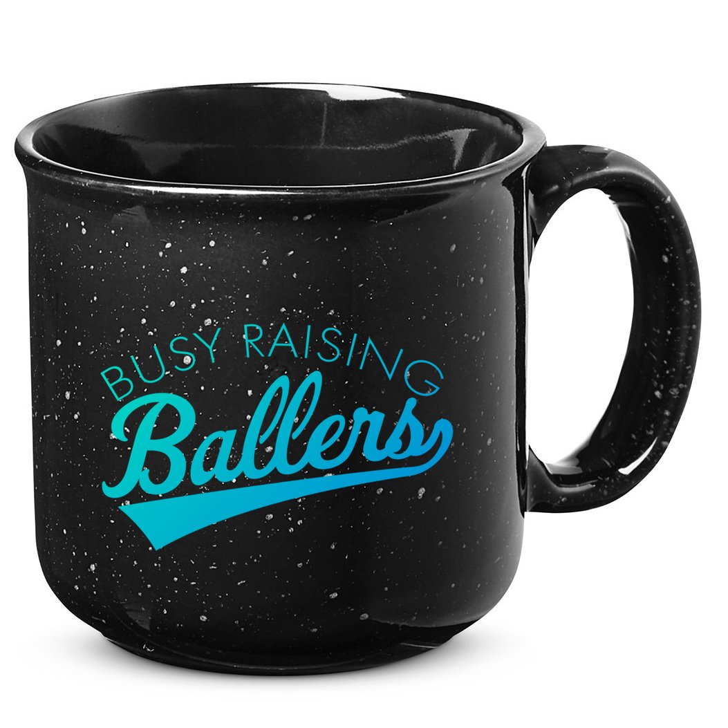 Busy Raising Ballers Baseball Mom And Parent Sports Great Gift 15oz Campfire Ceramic Mug