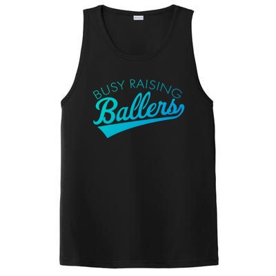 Busy Raising Ballers Baseball Mom And Parent Sports Great Gift PosiCharge Competitor Tank