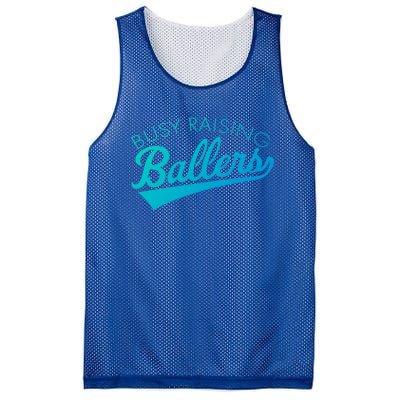 Busy Raising Ballers Baseball Mom And Parent Sports Great Gift Mesh Reversible Basketball Jersey Tank