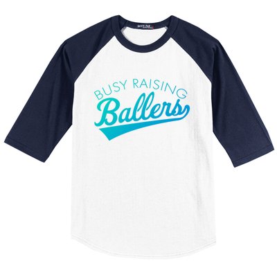 Busy Raising Ballers Baseball Mom And Parent Sports Great Gift Baseball Sleeve Shirt