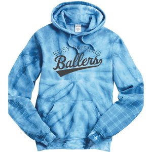 Busy Raising Ballers Baseball Mom & Parent Sports Tie Dye Hoodie