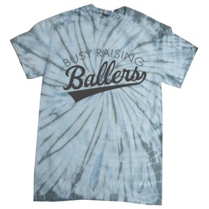 Busy Raising Ballers Baseball Mom & Parent Sports Tie-Dye T-Shirt