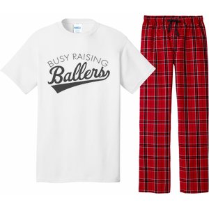 Busy Raising Ballers Baseball Mom & Parent Sports Pajama Set