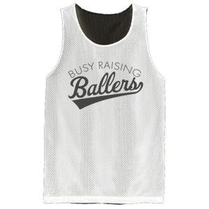 Busy Raising Ballers Baseball Mom & Parent Sports Mesh Reversible Basketball Jersey Tank