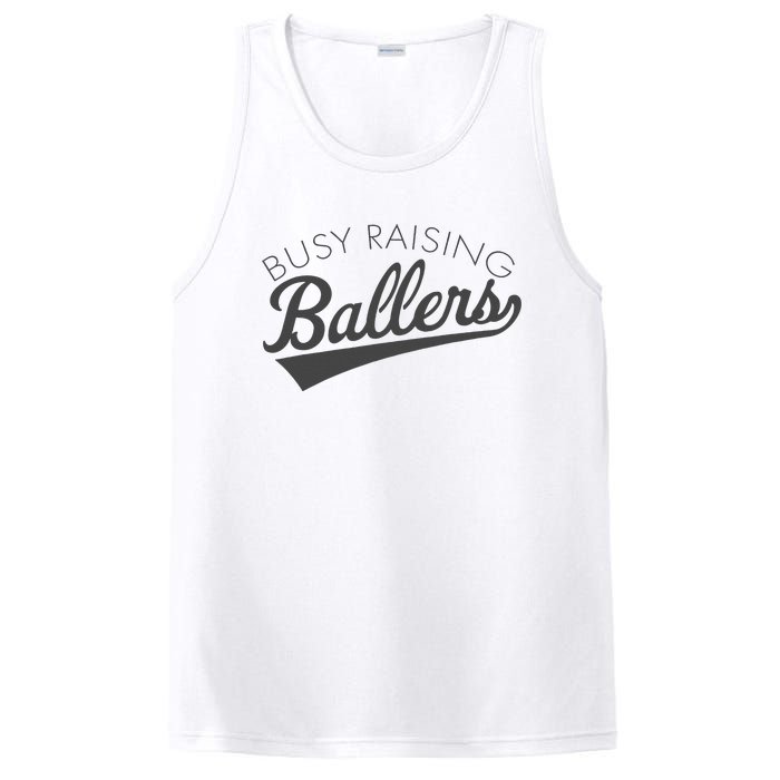 Busy Raising Ballers Baseball Mom & Parent Sports PosiCharge Competitor Tank