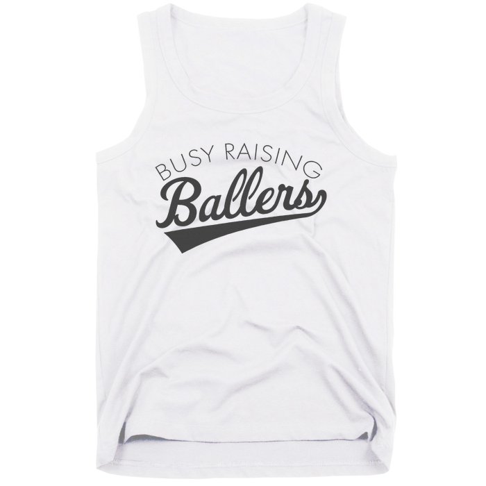 Busy Raising Ballers Baseball Mom & Parent Sports Tank Top