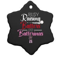 Busy Raising Ballers And Ballerinas Supporter Mom Gift Ceramic Star Ornament