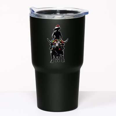 Bull Rider Bull Riding Christmas Hat Xmas Tumbler