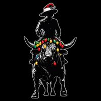 Bull Rider Bull Riding Christmas Hat Xmas Premium T-Shirt