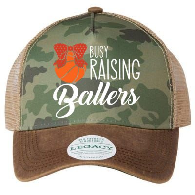 Busy Raising Ballers Basketball Mom Gift Legacy Tie Dye Trucker Hat