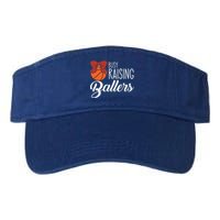 Busy Raising Ballers Basketball Mom Gift Valucap Bio-Washed Visor