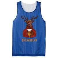 Brewdolph Reindeer Beer Lovers Funny Christmas Mesh Reversible Basketball Jersey Tank