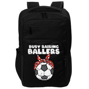 Busy Raising Ballers Soccer Polka Bandana Mom Football Wo Impact Tech Backpack