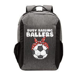 Busy Raising Ballers Soccer Polka Bandana Mom Football Wo Vector Backpack