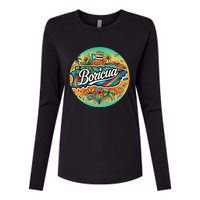 Boricua Roots Womens Cotton Relaxed Long Sleeve T-Shirt