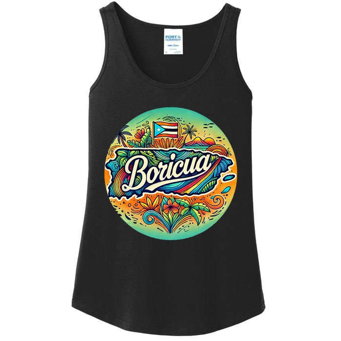 Boricua Roots Ladies Essential Tank