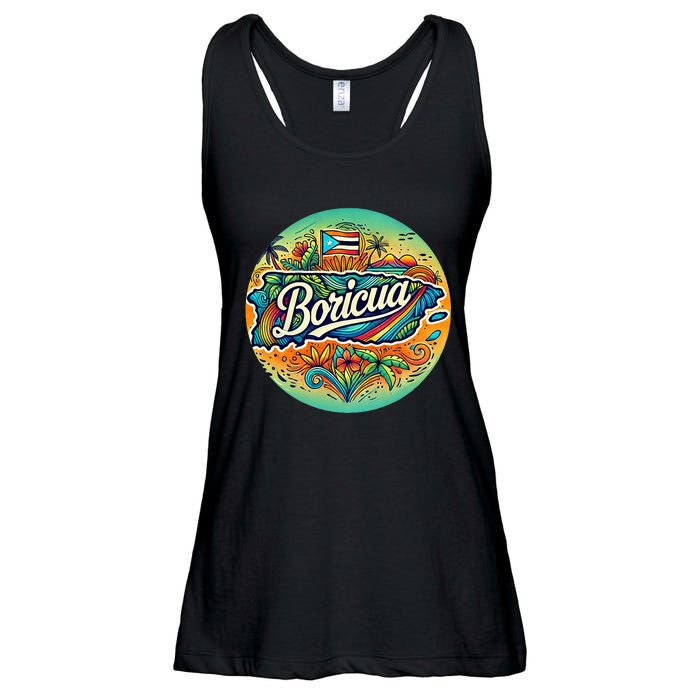 Boricua Roots Ladies Essential Flowy Tank