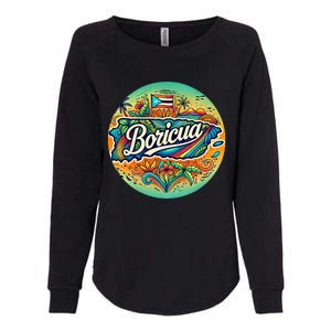 Boricua Roots Womens California Wash Sweatshirt