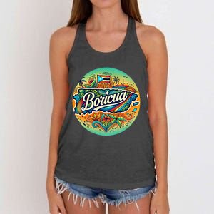 Boricua Roots Women's Knotted Racerback Tank