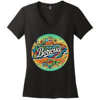 Boricua Roots Women's V-Neck T-Shirt