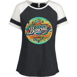 Boricua Roots Enza Ladies Jersey Colorblock Tee