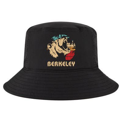 Berkeley Retro Bear Roaring Design Cute Gift Berkeley California Gift Cool Comfort Performance Bucket Hat