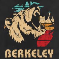 Berkeley Retro Bear Roaring Design Cute Gift Berkeley California Gift 11oz C Handle Ceramic Mug