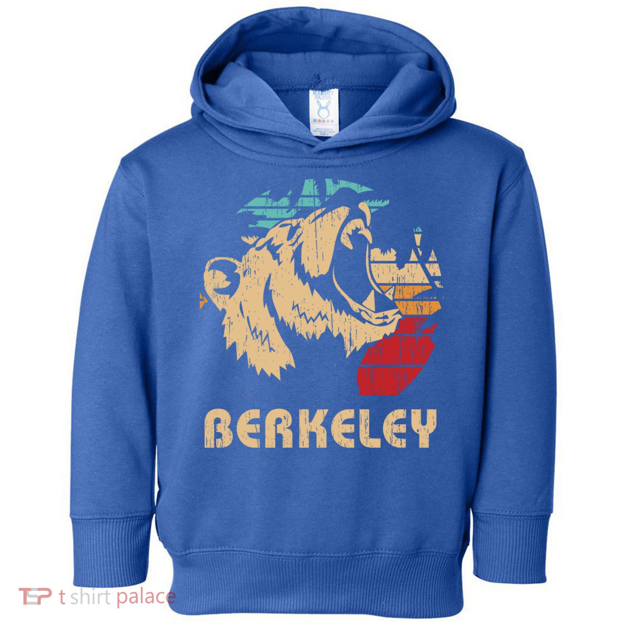 Berkeley Retro Bear Roaring Design Cute Gift Berkeley California Gift Toddler Hoodie