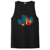 Bright Red Blue Coral Seaweed Marine Life Sea Life Starfish PosiCharge Competitor Tank