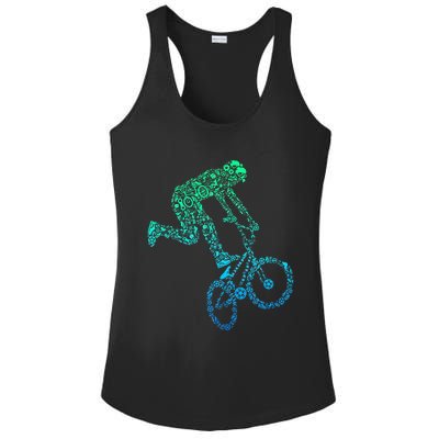 Bmx Rider Bike Bicycle Stunt Racing Ladies PosiCharge Competitor Racerback Tank