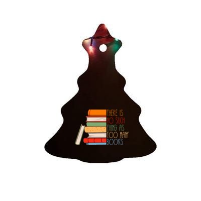 Book Reader Books Collector Ceramic Tree Ornament