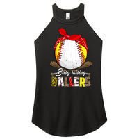 Busy Raising Ballers Softball Baseball Mom Life Gifts Mom Women's Perfect Tri Rocker Tank