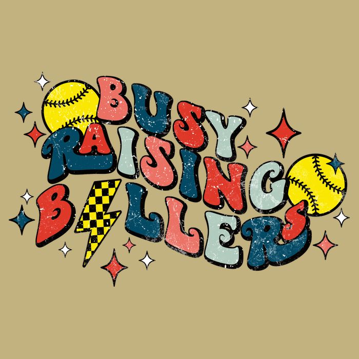 Busy Raising Ballers Funny Softball Lover Mothers Day Cooling Performance Crew T-Shirt