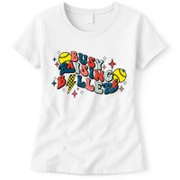 Busy Raising Ballers Funny Softball Lover Mothers Day Womens T-Shirt